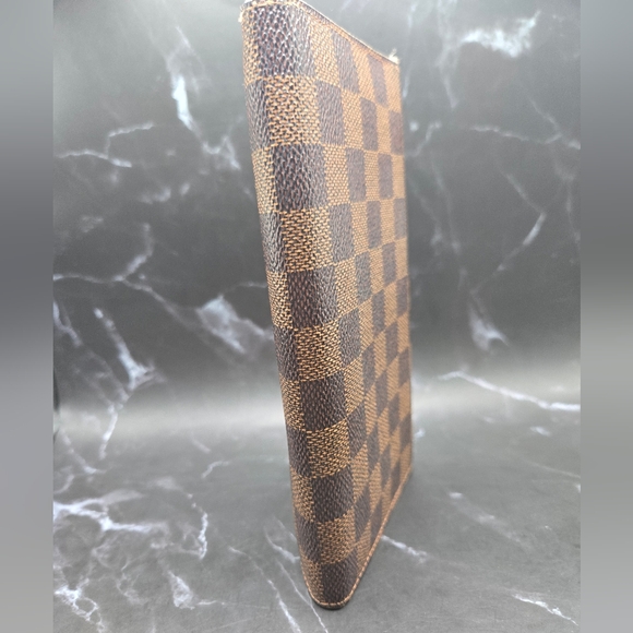 EUC Louis Vuitton Damier Ebene Coated Canvas Leather Sarah Long Wallet - Picture 9 of 14